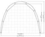 26'Wx70'Lx21'8"H fabric building structure